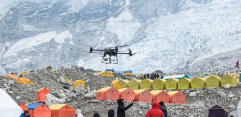 DJI FlyCart 30 am Mount Everest Base Camp